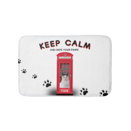 Tapete De Banheiro 'Keep Calm' Red Phone Booth customizable