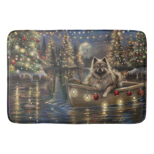 Tapete De Banheiro Keeshond Natal Festivo Voyage