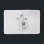 Tapete De Banheiro Kehond Christmas Snowman Painting Dog Art<br><div class="desc">Retrato original de cachorro de Snowman de Natal Keeshond, pintura original. Nós especializamos-nos em arte original engraçada e engraçada. Comprar isto para si mesmo ou como um presente de excelente para os vossos amigos adoráveis de Keeshond. Seja criativo - clique em PERSONALIZAR para adicionar/remover/alterar texto, redimensionar a imagem, alterar cores...</div>