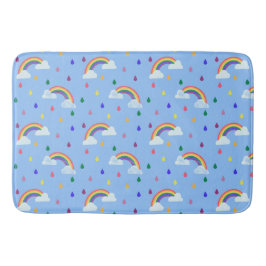 Tapete De Banheiro Kids Rainbow Raindros - Traje de Padrão
