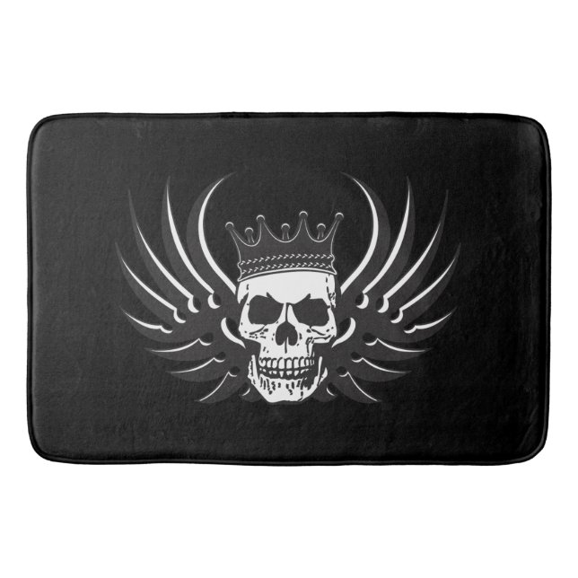 Tapete De Banheiro King Skull com Asas (Frente)