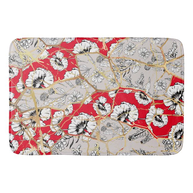 Tapete De Banheiro Kintsugi japonês. (Frente)