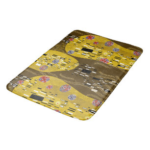 Tapete De Banheiro Klimt Inspirou Dourada Arte Nouveau O Beijo