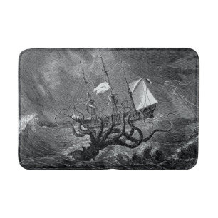 Tapete De Banheiro Kraken Attacando naufrágio do navio