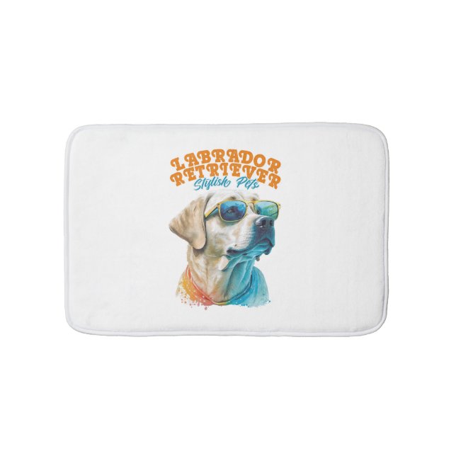 Tapete De Banheiro Labrador Retriever Na moda Pets (frente)