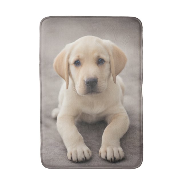 Tapete De Banheiro Labrador Retriever Puppy (Frente Vertical)
