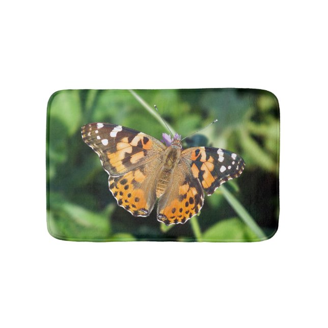 Tapete De Banheiro Lady Butterfly Mat Pintado (frente)