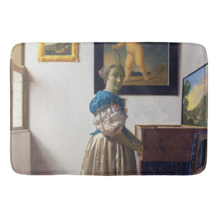 Tapete De Banheiro Lady Standat a Virginal, Johannes Vermeer