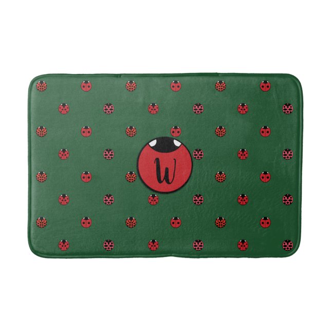 Tapete De Banheiro Ladybug Bolinhas Bath Mat (Frente)