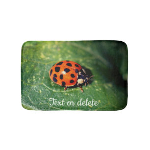 Tapete De Banheiro Ladybug No Folha Fechar Personalizado