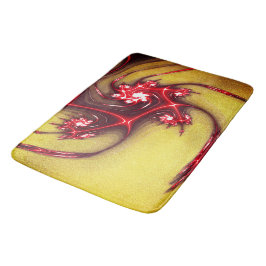 Tapete De Banheiro Lagarto fractal avermelhado em textura grosseira d