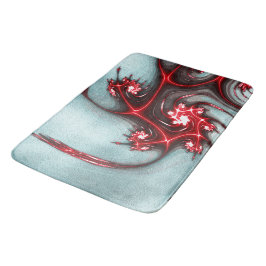 Tapete De Banheiro Lagarto fratural vermelho-piscinado sobre textura 