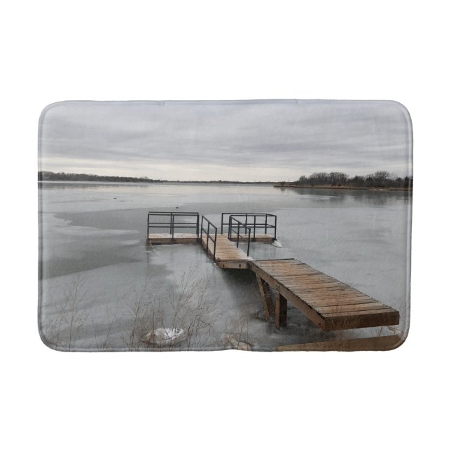Tapete De Banheiro Lago congelado (Frente)