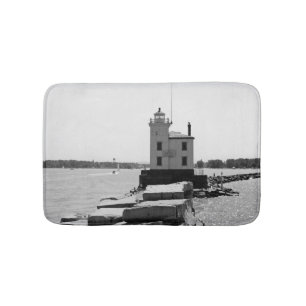 Tapete De Banheiro Lago Erie Lighthouse