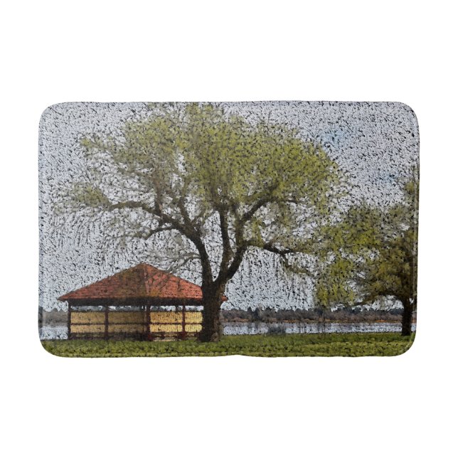 Tapete De Banheiro Lago Wendouree Pavilion Bath Mat (Frente)