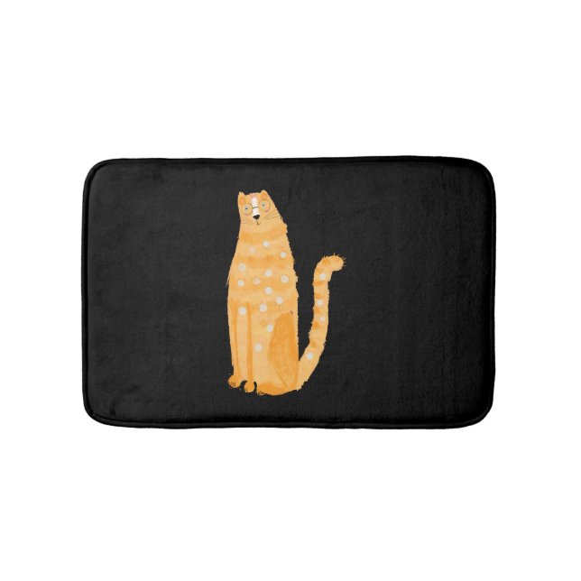 Tapete De Banheiro Laranja De Gatos (frente)