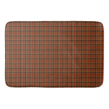Laranja Ferrugem e Marrom Padrão Xadrez Tartan