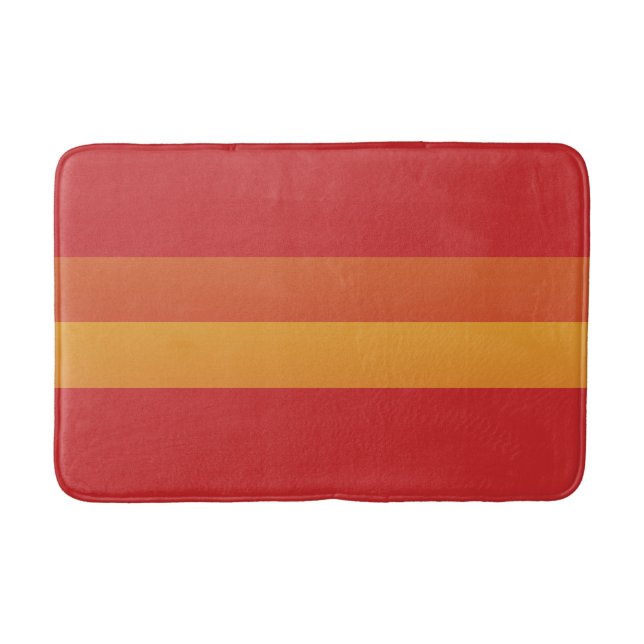 Tapete De Banheiro Laranja Moderno E Vermelho (Frente)