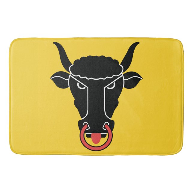 Tapete De Banheiro Large bath mat with flag of Uri Canton, Swiss (Frente)