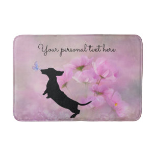 Tapete De Banheiro Lavanda Dachshund Bath Mat