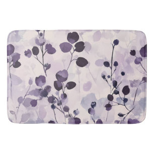 Tapete De Banheiro Lavanda Eucalipto Floral Aquarela