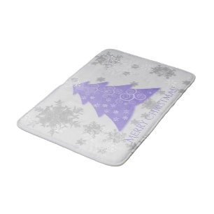 Tapete De Banheiro Lavanda Festiva Árvore de Natal Bath Mat