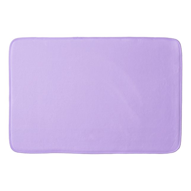 Tapete De Banheiro Lavanda roxa de cor sólida (Frente)
