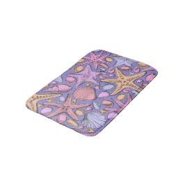 Tapete De Banheiro Lavender Seashell Fantasy Small Bath Mat