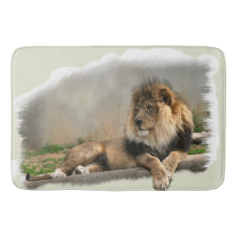 Tapete De Banheiro Leão No Resto