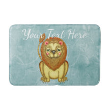 Leão Tranquilo em Azul