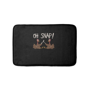 Tapete De Banheiro Legal Oh Snap! _ Peruca engraçada com wishbone Dia