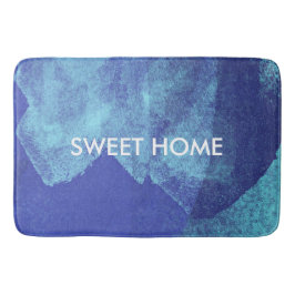 Tapete De Banheiro Legal pintura azul abstrato design