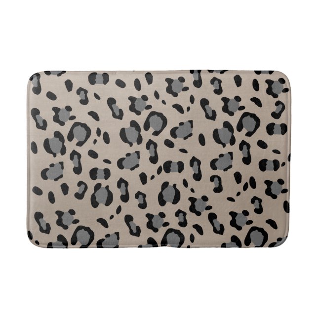 Tapete De Banheiro Leopard Animal Print Glam #15 (Frente)