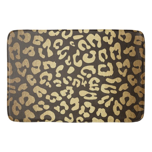 Tapete De Banheiro Leopard Cheetah Animal SkyImpressão Modern Glam Do (Frente)