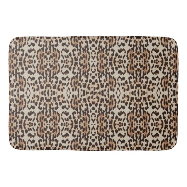 Tapete De Banheiro Leopard Print Wild Animal (Frente)