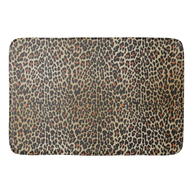 Tapete De Banheiro Leopard Skin Impressão (Frente)