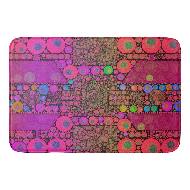 Tapete De Banheiro Leopardo abstrato Trippy (Frente)
