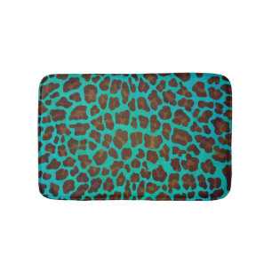 Tapete De Banheiro Leopardo Brown e impressão da cerceta