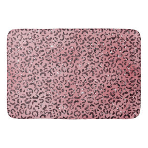 Tapete De Banheiro Leopardo rosa - Imprimir brilho