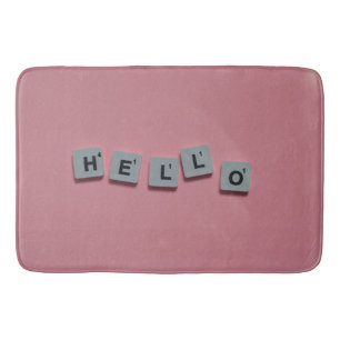 Tapete De Banheiro Letra Scrabble Bath Mat - Diversão e Design cor-de