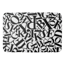 Tapete De Banheiro Letras alfabéticas