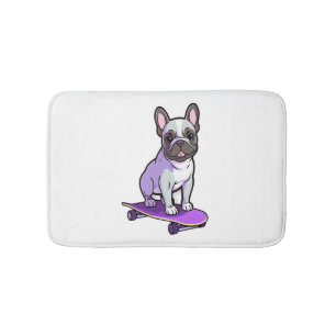 Tapete De Banheiro Lilac French Bulldog