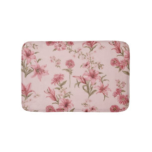 Tapete De Banheiro Lilases Vintage Rosadas Florais Cottagecore
