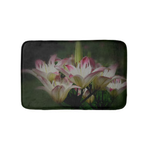 Tapete De Banheiro Lily Flowers