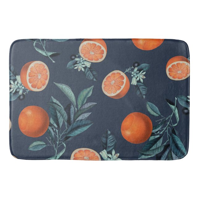 Tapete De Banheiro Limão e Folha Padrão VI (Frente)