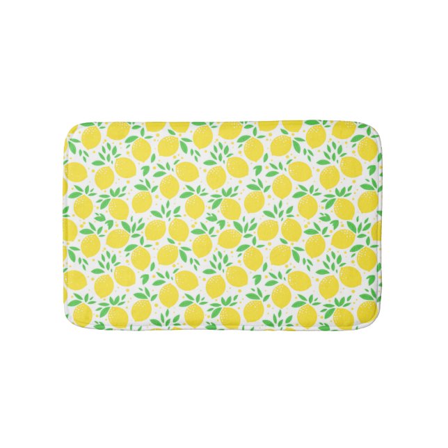 Tapete De Banheiro Limões Amarelos Bath Mat (frente)