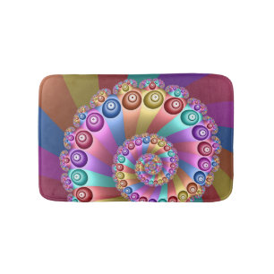 Tapete De Banheiro Linda Arco-Íris Colores Abstrato de Arte Fractal