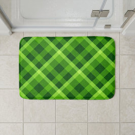 Tapete De Banheiro Linda Toalha de Banho Pequena Xadrez Verde Árvore