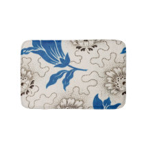 Linda Vintage Floral Patterno em Bath Mat
