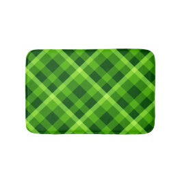 Tapete De Banheiro Linda Xadrez Verde - Pequena Matadora de Banho